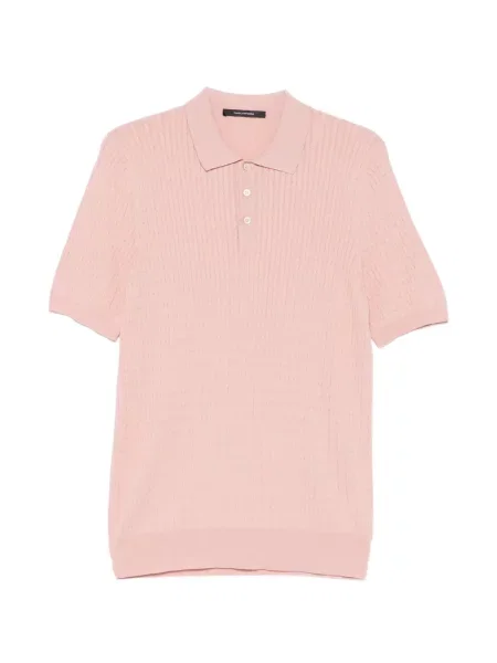 Tricou polo Tagliatore tricotate roz