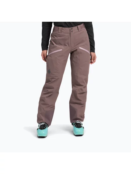 Pantaloni de schi pentru bărbați Black Diamond Recon Insulated dark mauve negru