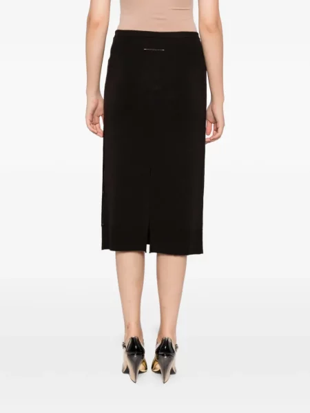 Φούστα Mm6 Maison Margiela καφέ