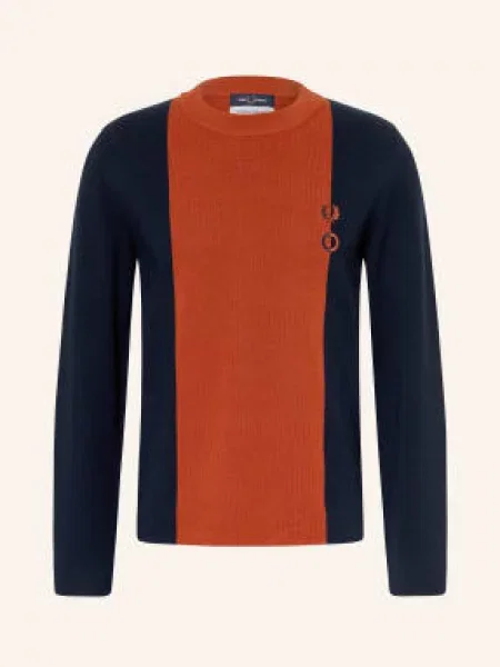 Fred Perry Sweter blau granatowy