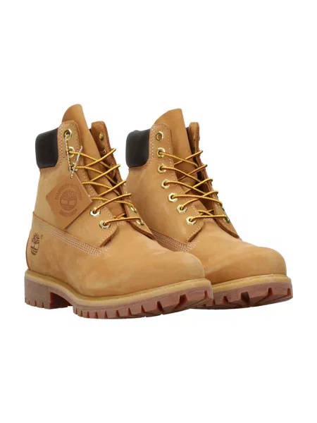 Botki Timberland wodoszczelne skórzane wiązane brązowe