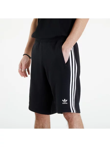 Krótkie dzianinowe szorty Adidas Originals w paski czarne