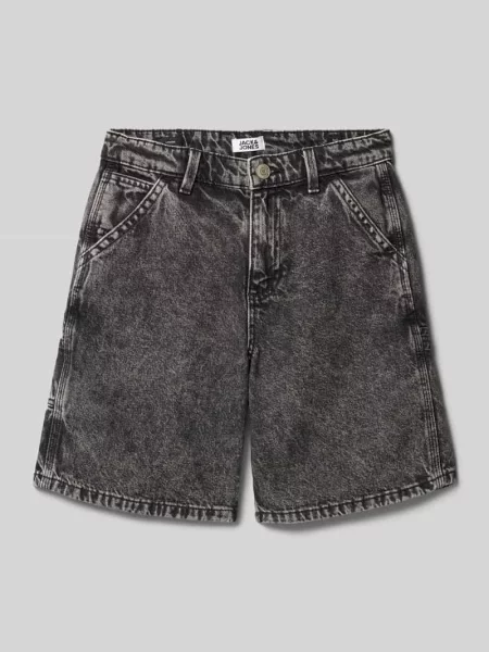 Szorty jeansowe o kroju regular fit z 5 model ‘TONY’ Jack & Jones czarne