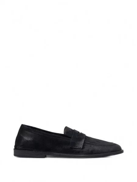 Pantofi loafer Marsell din piele de căprioară albastru