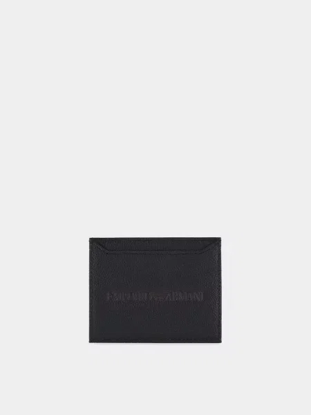 Emporio Armani Візитниця Шкіра чорний