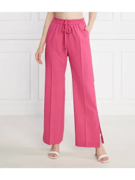 MAX&Co. Pantaloni cu adaos de lână roz