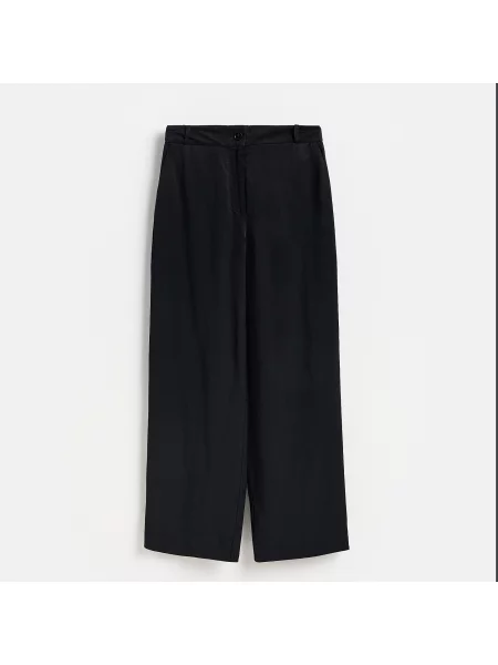 Reserved Viszkózkeverék nadrág fekete