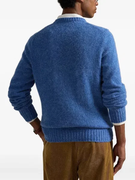 Маратонки Polo Ralph Lauren бродирани кафяво