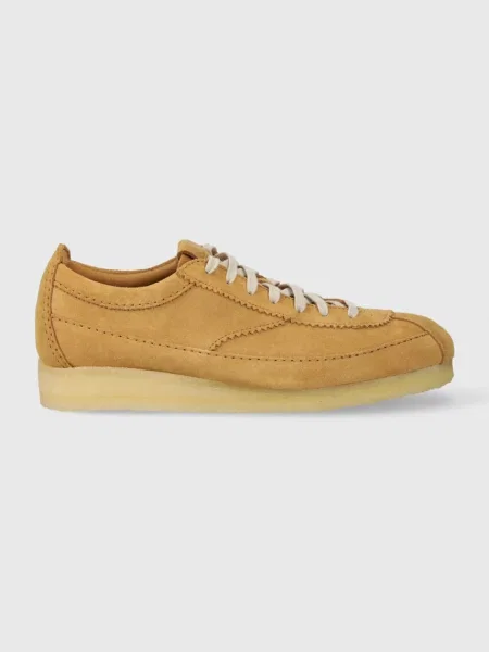 Σουέτ αθλητικά παπούτσια Clarks Originals Wallabee Tor καφέ