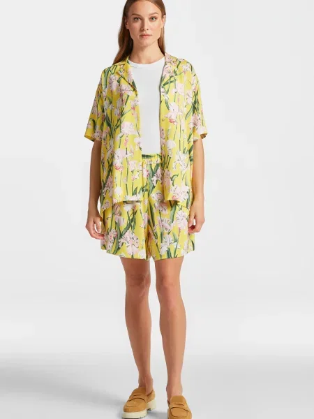 Блуза Gant з принтом жовта