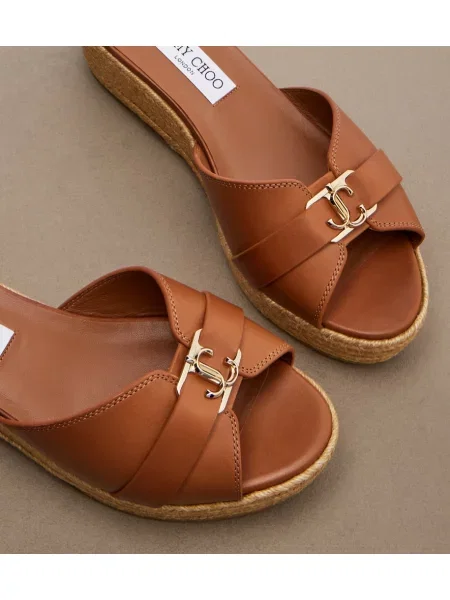 Espadrile Jimmy Choo din piele maro