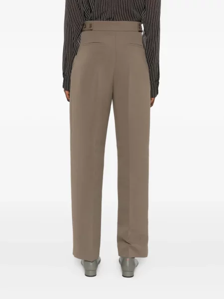 Pantaloni The Frankie Shop plisate verde