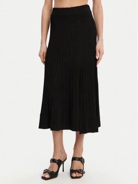 Плиссированная юбка Dkny черная