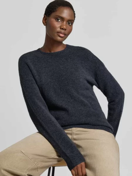 Sweter z dzianiny z okrągłym dekoltem model Festina Hope' Msch Copenhagen