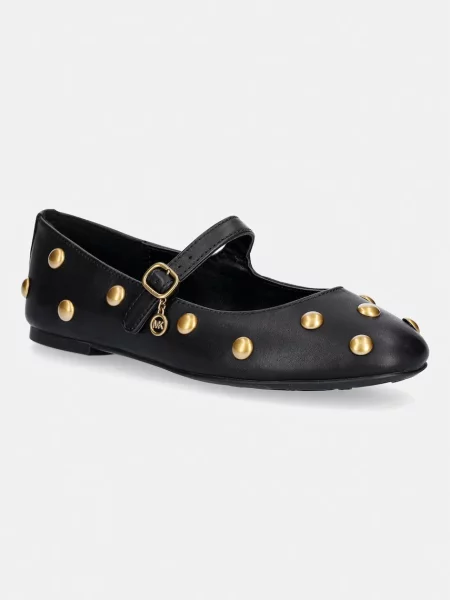 MICHAEL Michael Kors balerini din piele Nellie Flex Ballet negru