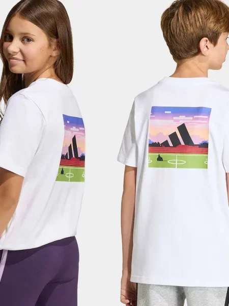 Adidas tričko bílé