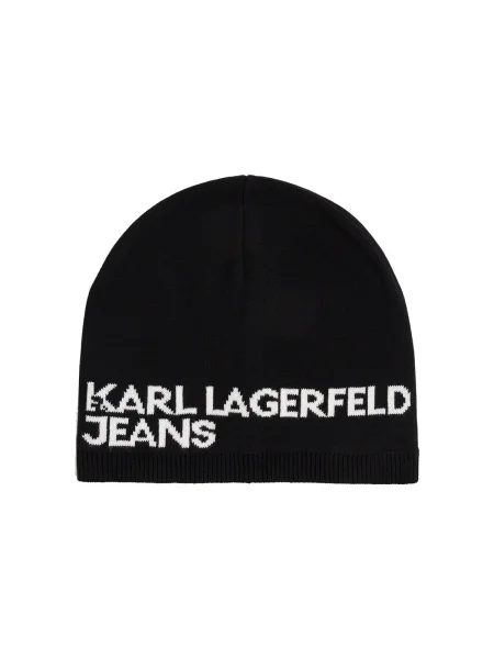 KARL LAGERFELD JEANS Čiapky / biela čierna