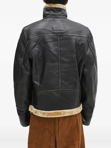 Кожено яке Alpha Industries черно