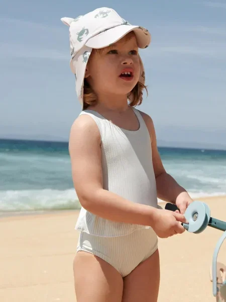 Liewood Jednodílné dětské plavky Amara Stripe Swimsuit modré