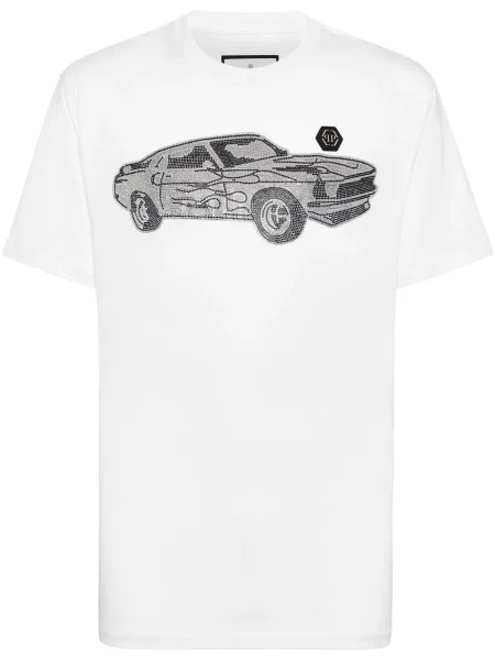 Tricou Philipp Plein alb