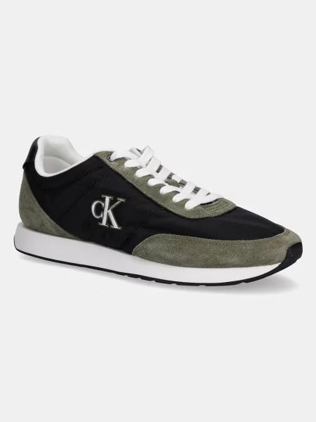 Calvin Klein sneakers RETRO RUNNER ESS MIX MAT verde