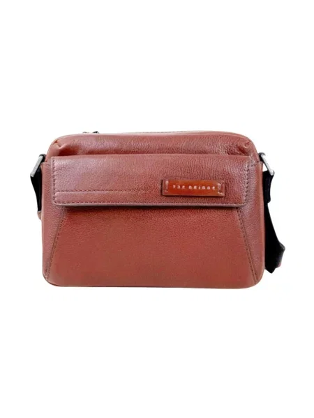 Torba crossbody The Bridge skórzana brązowa
