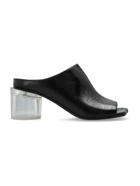 Klapki mules Mm6 Maison Margiela czarne