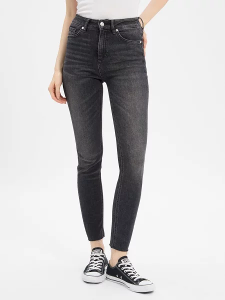 HUGO Dżinsy skinny fit Kobiety jednolity szary