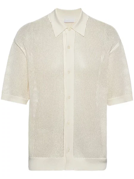 Polo Prada cu broderie tricotate