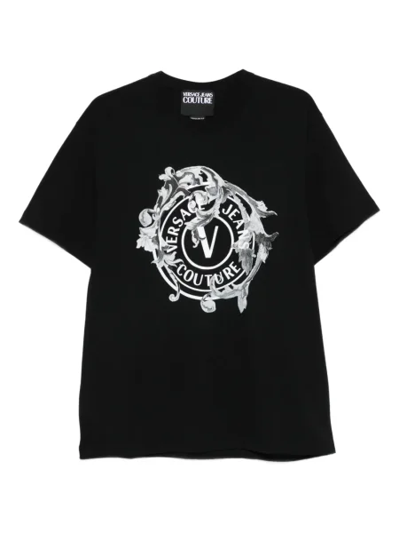 Tricou Versace Jeans Couture cu imagine negru