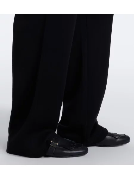 Pantaloni Max Mara de lână negru