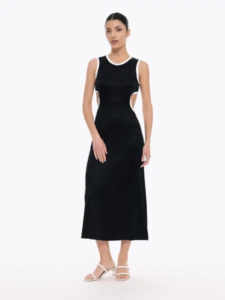 Rochie Echo negru alb