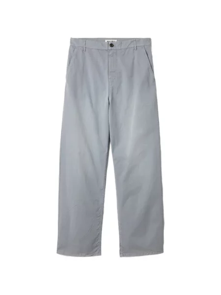 Pantaloni Miu Miu din țesătură twill gri