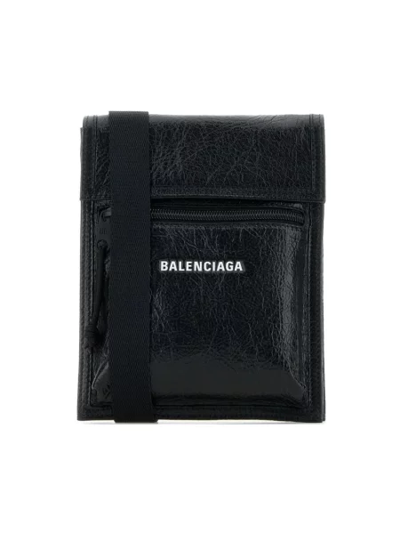 Jedwabna torba Balenciaga czarna