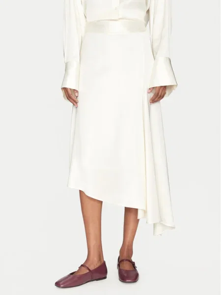 Миди пола Barrah Екрю бежово