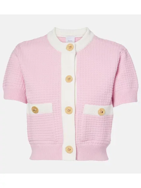 Cardigan Patou tricotate roz