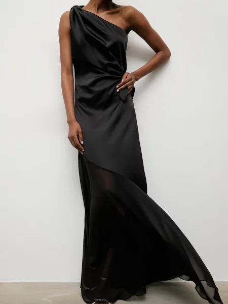 Answear.LAB rochie asimetrică negru