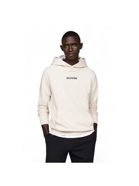 Bluza z kapturem Tommy Hilfiger beżowa