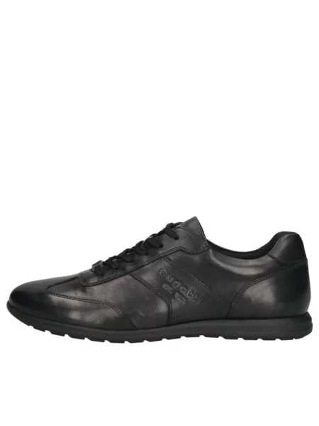 Sneakersy Bugatti skórzane czarne