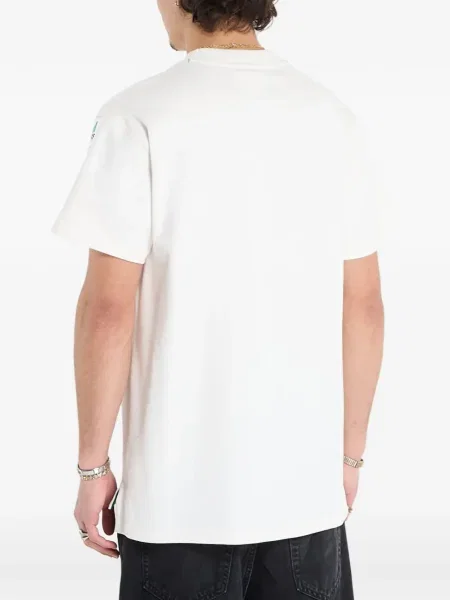 Krótka graficzny koszulka Adidas Campus z perforacją szara