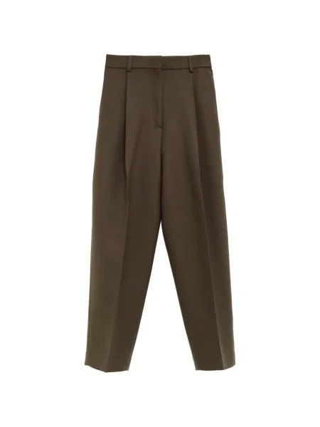 Pantaloni Toteme plisate maro