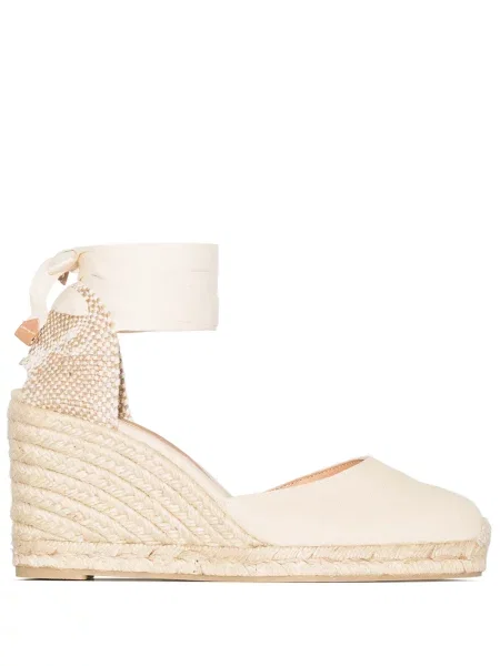 Espadrile Castaner cu pană din canvas