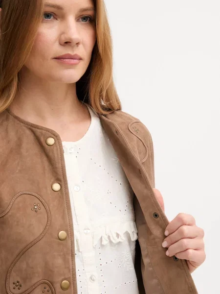 Замшева куртка Hoss Intropia демісезонна коричневий