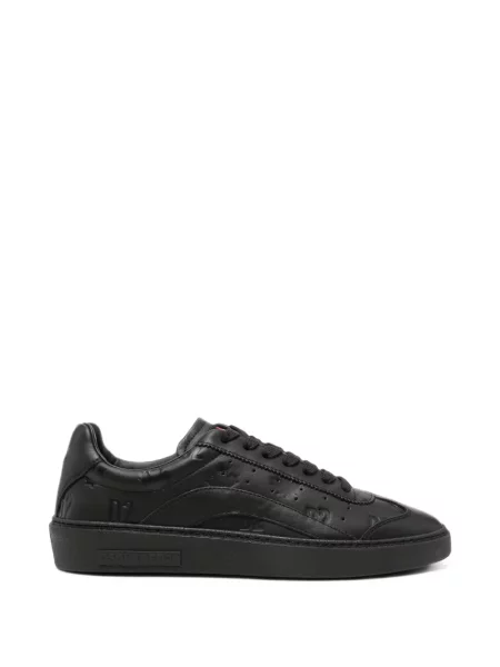 Sneakerși Dsquared2 din piele cu autograf negru