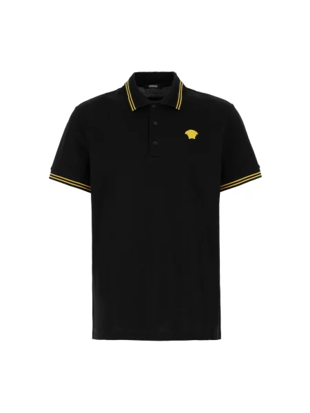 Koszulka polo Versace klasyczna czarna