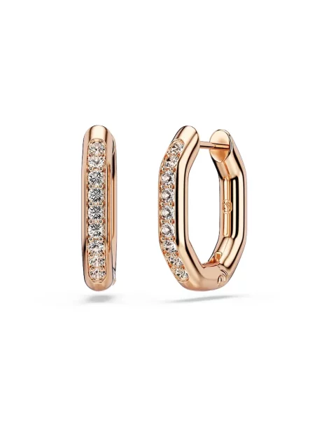 Swarovski Cercei auriu alb