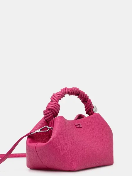GANNI Bou Small torebka crossbody z imitacji skóry różowa