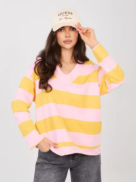 Pulover Factory Price cu dungi galben