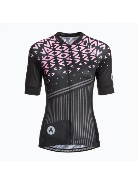 Tricou de ciclism pentru femei ATTABO Tevi WMNS negru/roz negru