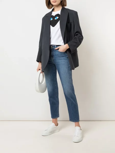 Marškinėliai Comme Des Garçons Play balta